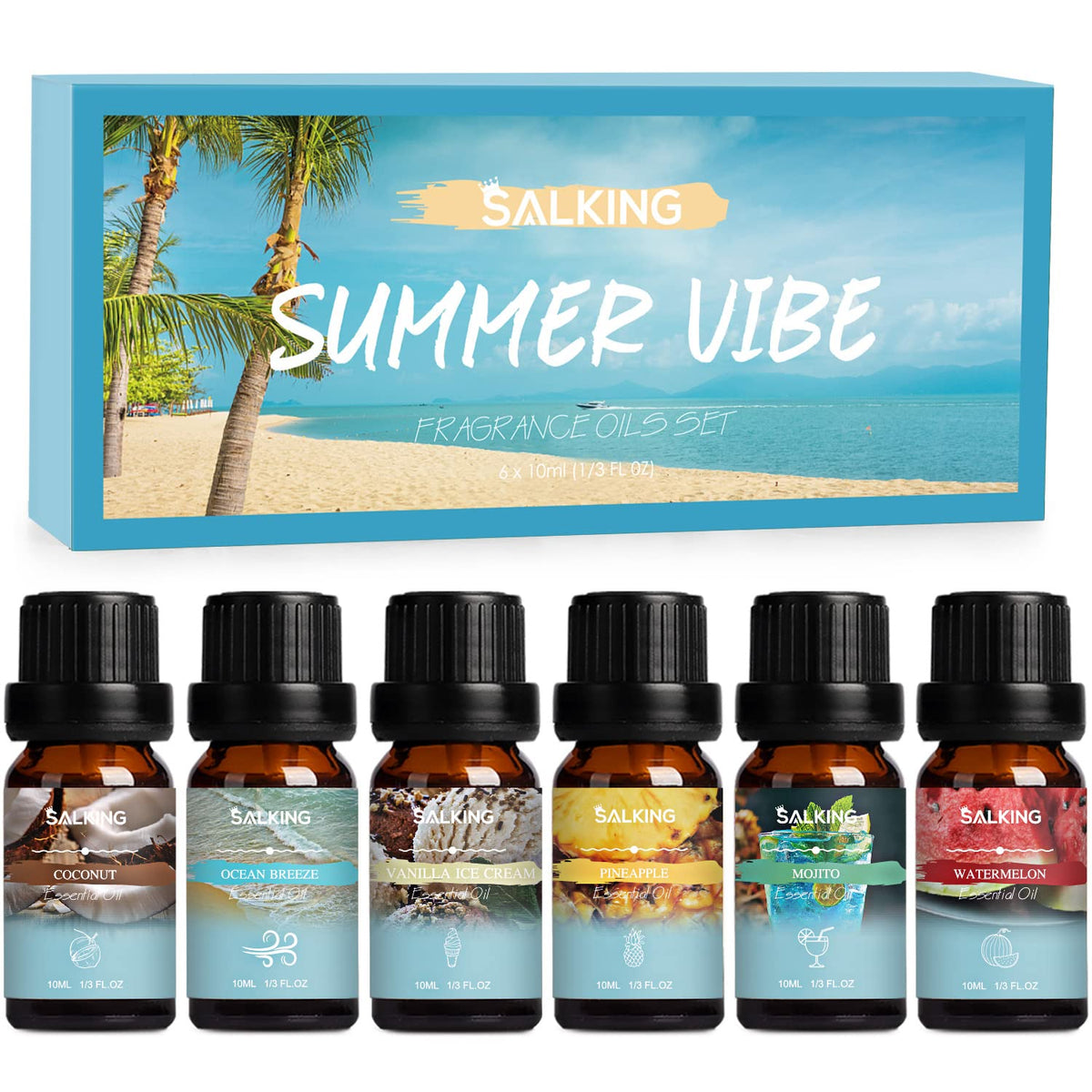 SALKING Brisa del Mar: aroma fresco para difusor que crea una atmósfera relajante.
