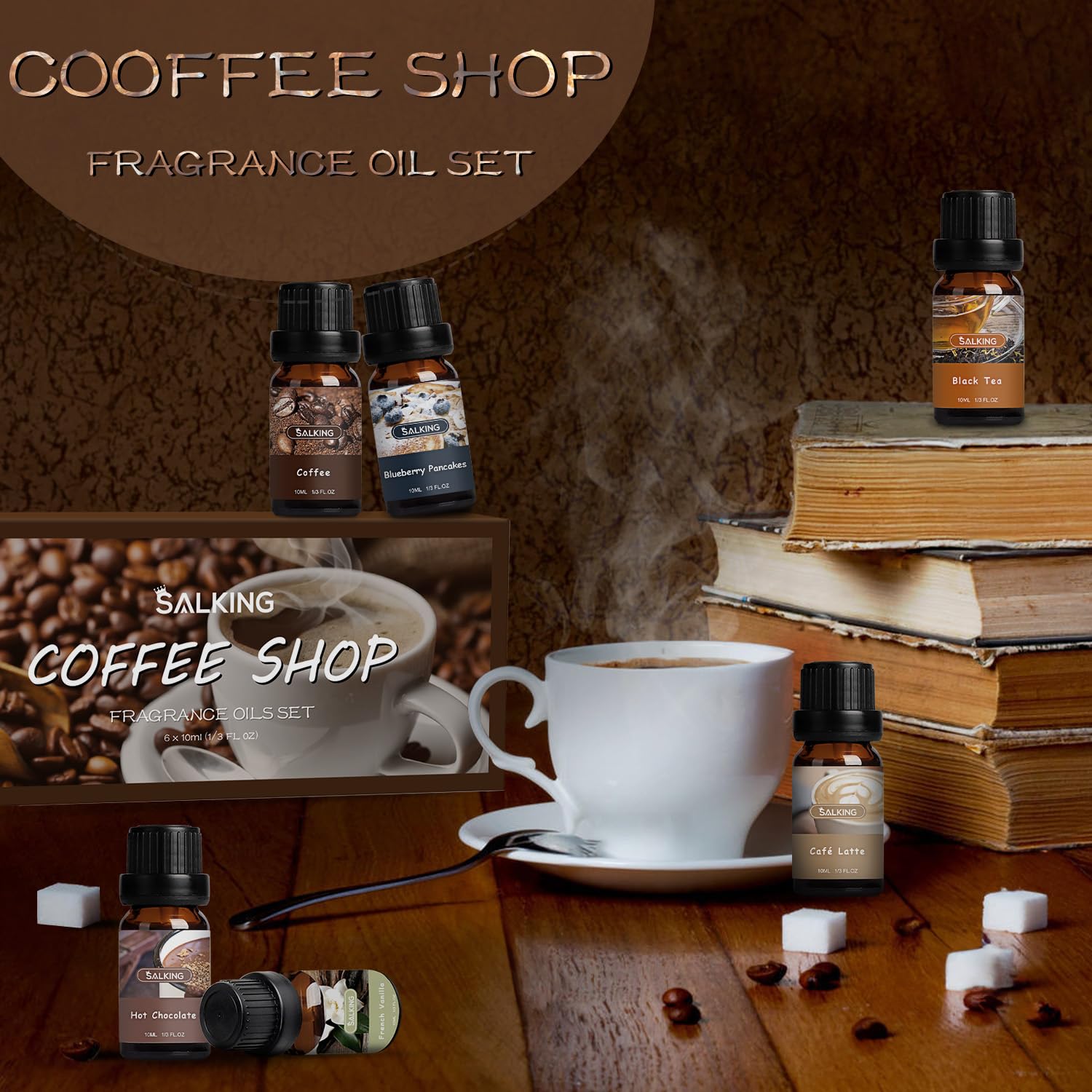 SALKING Café para difusor; aroma intenso para días de trabajo.