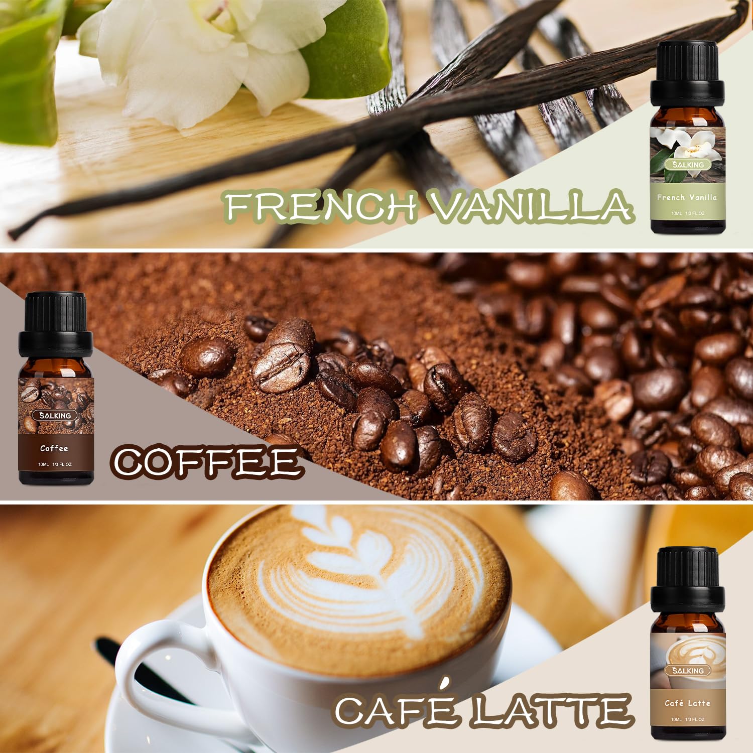 SALKING Café con leche para difusor; aroma suave y acogedor.