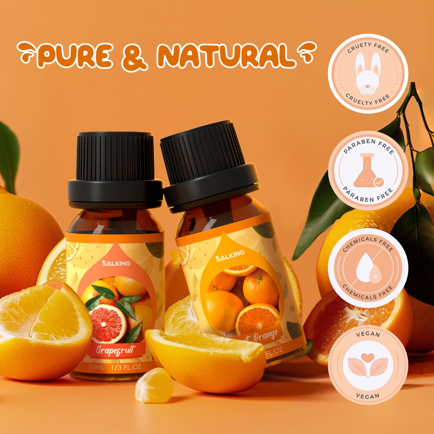 SALKING Citrus Burst Lima – botella para proyectos de bricolaje con fragancia cítrica.