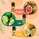 SALKING Citrus Burst Toronja – botella para jabones y velas con cítrico aroma.