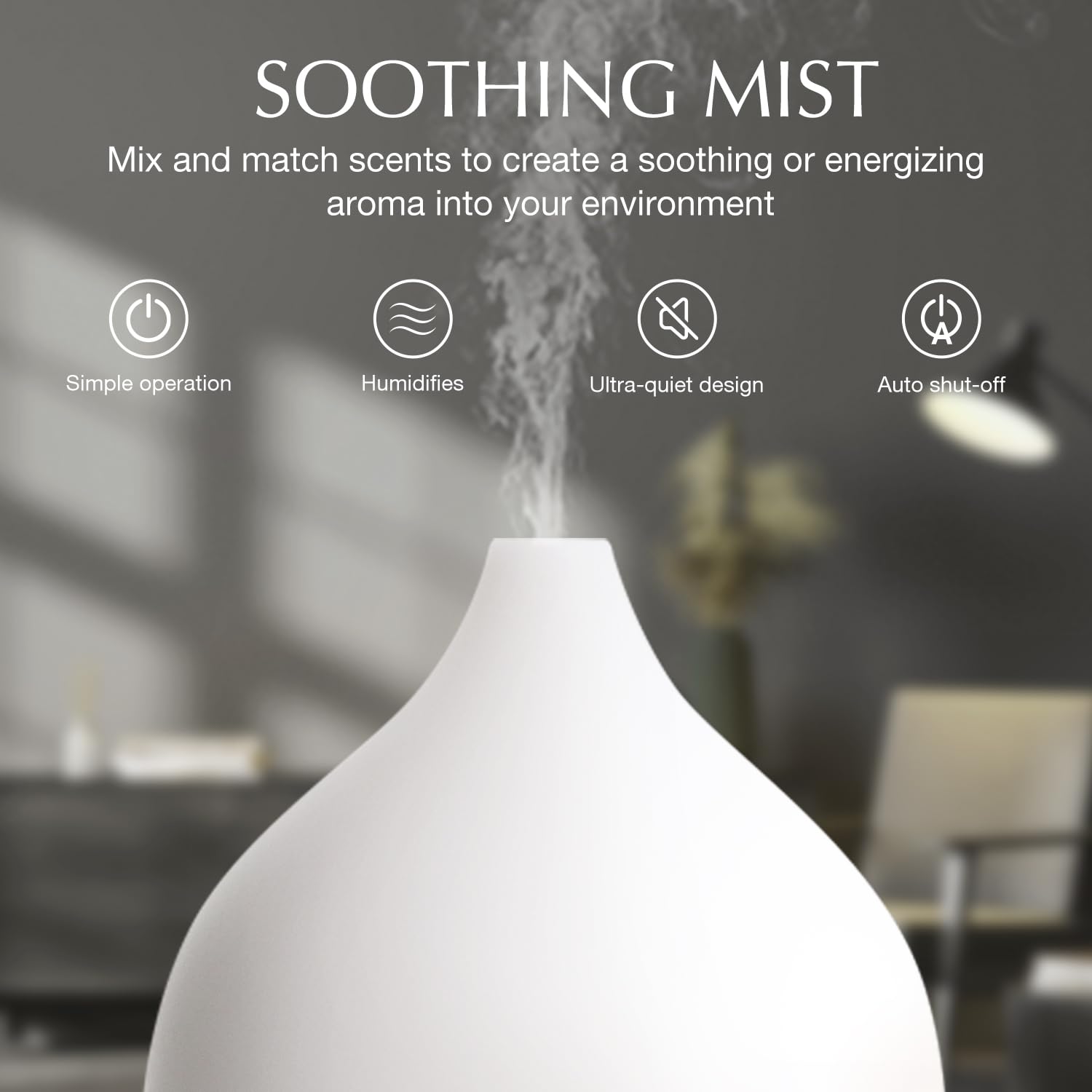Espacio de oficina con SALKING difusor pequeño y aroma suave