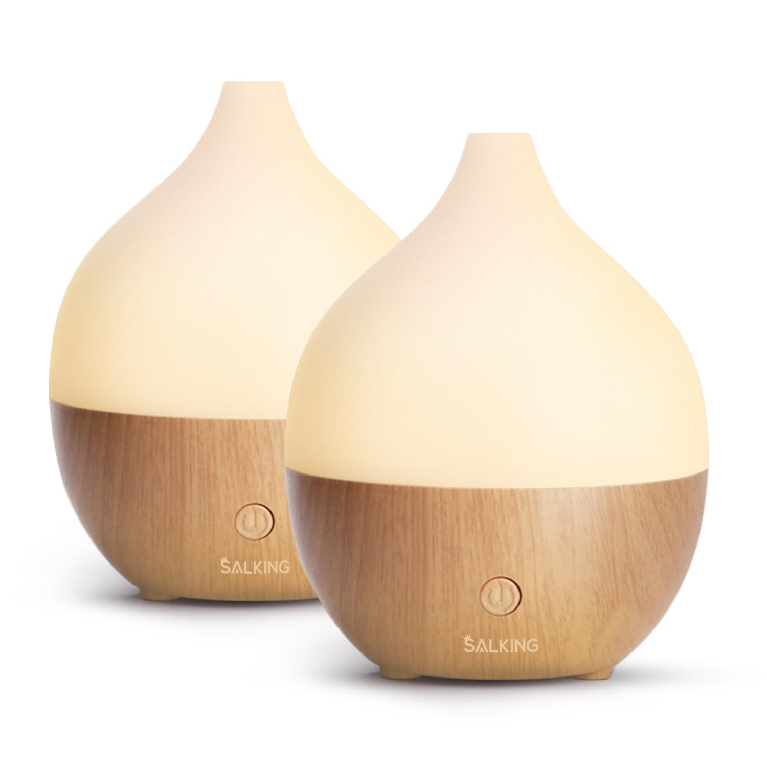 Difusor SALKING compacto de 100 ml, set de 2, ideal para aromaterapia en casa.