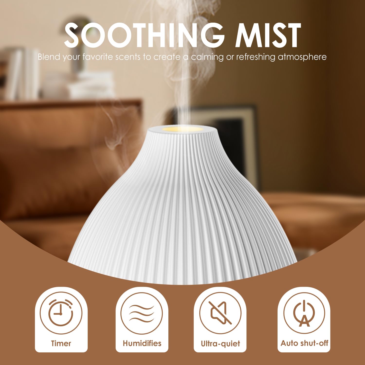 SALKing diseño minimalista negro para decorar y perfumar espacios