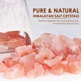 SALKING difusor con cristales de sal rosa, aromaterapia suave para relajación.