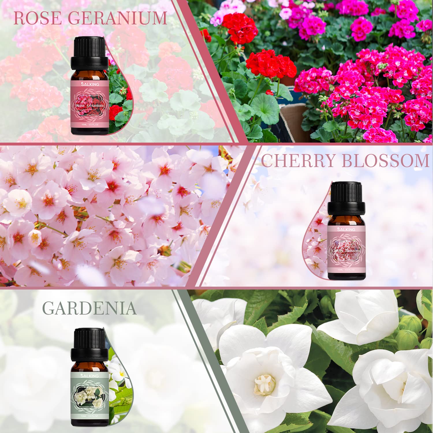 SALKING kit DIY jabones y velas con aceites de primavera
