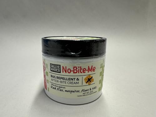 SALLYEANDER crema antipicaduras aplicada en brazo, alivio suave.