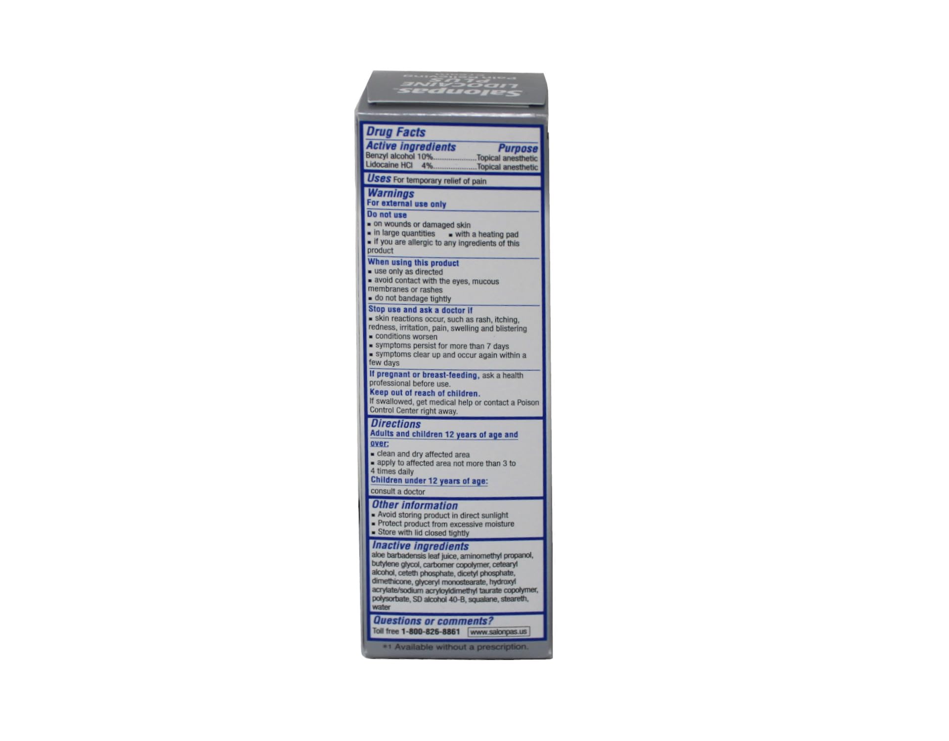 Salonpas Lidocaína Plus Cream en codos para uso diario