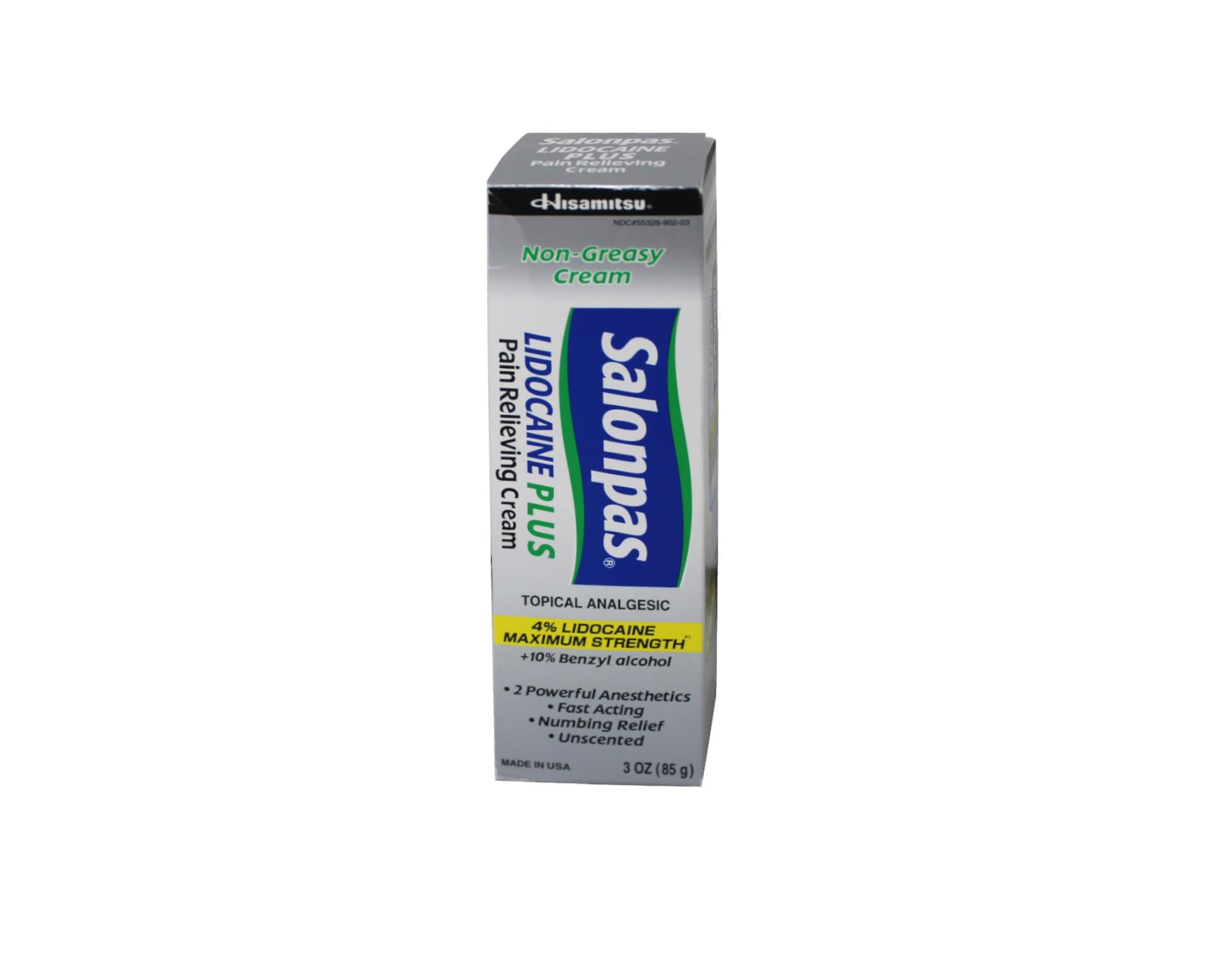 Salonpas Lidocaína Plus Cream sobre cuello y hombros para mayor comodidad
