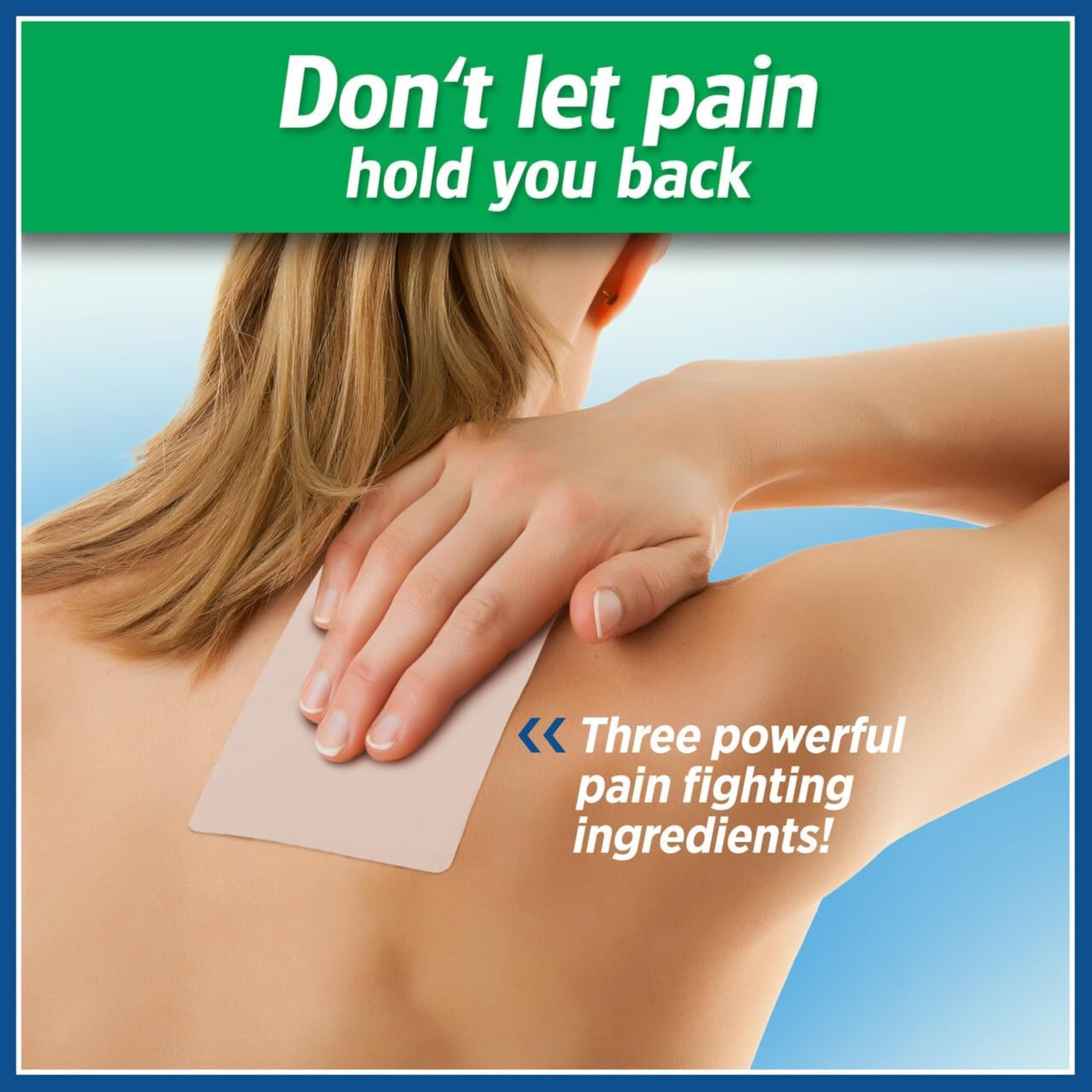 SALONPAS Grande parche para hombro se aplica con tela suave y se ajusta.