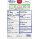 SALONPAS Grande parche bajo la ropa, cómodo durante actividades diarias.