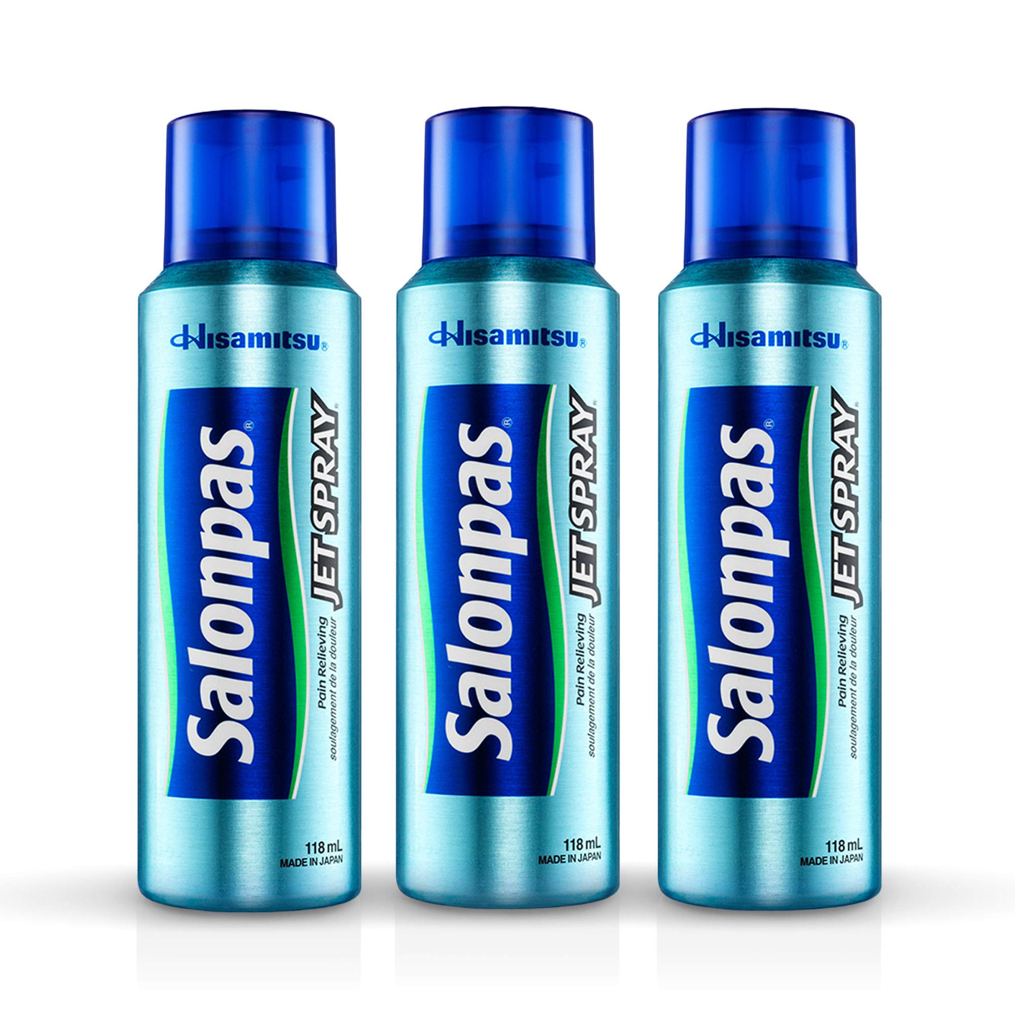 Salonpas Jet Spray alivia molestias puntuales con aplicación en spray.