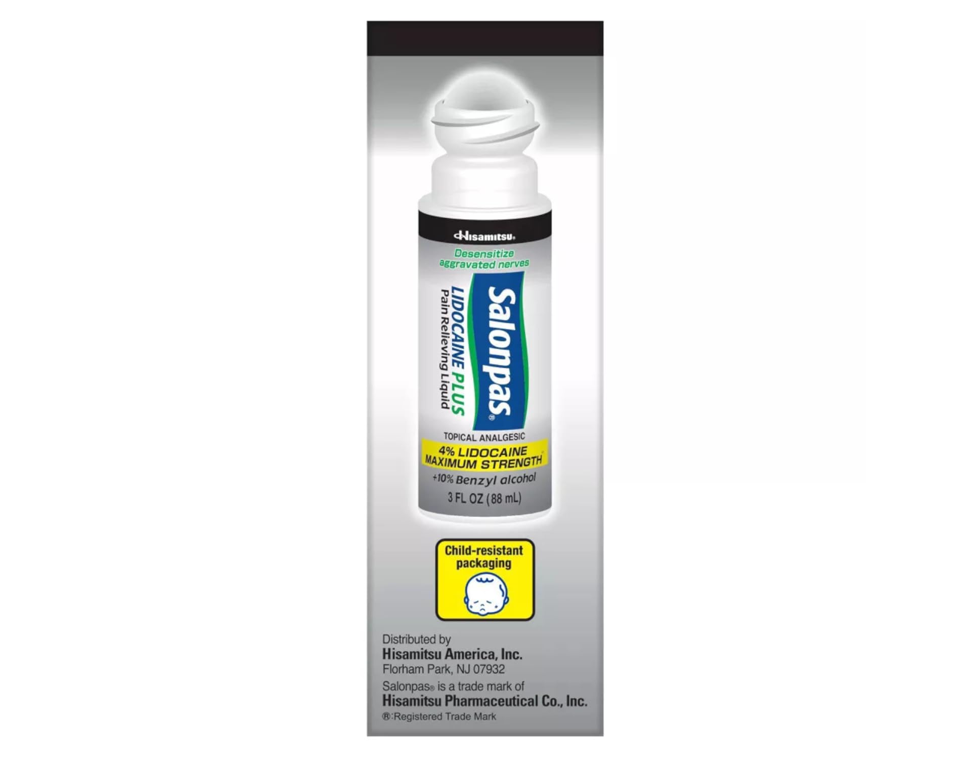 Kit de alivio localizado de Salonpas para uso práctico.