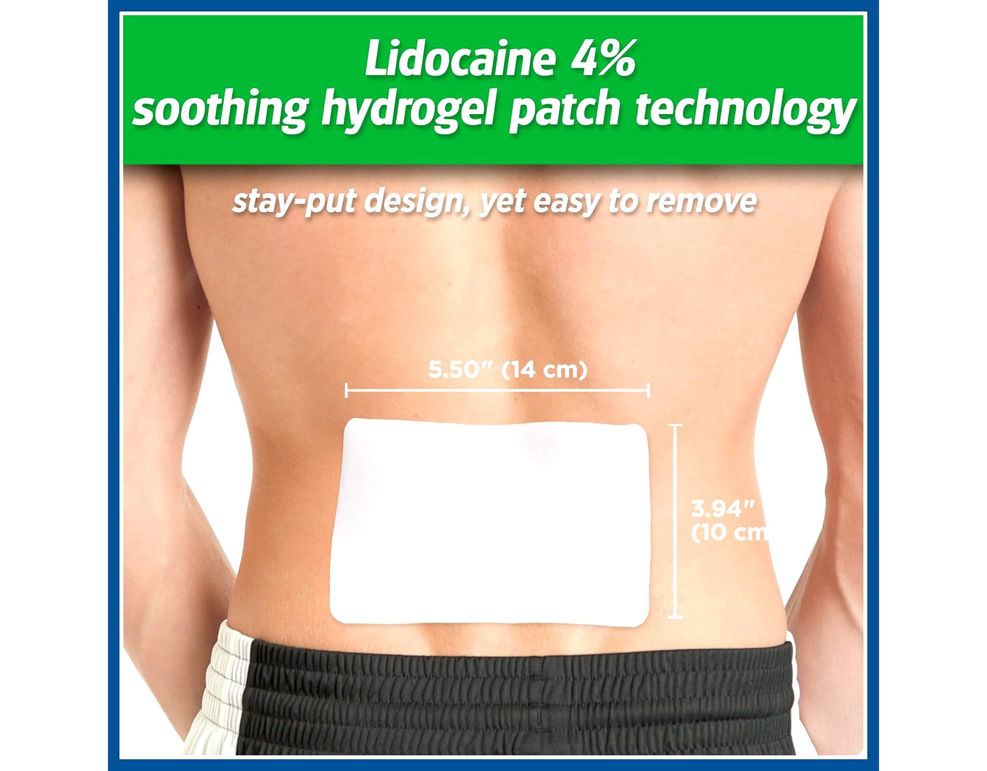 Salonpas Lidocaína parche gel para cadera, alivio puntual de molestias.
