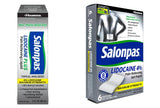 Pack de lidocaína Salonpas, combinación de parche y rodillo.