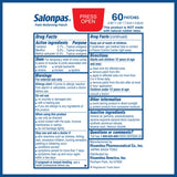 Parche Salonpas para articulaciones cubre múltiples zonas con enfoque local