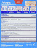 Salonpas parches gel calor aplicación, se adhiere fácil en hombro para alivio puntual.
