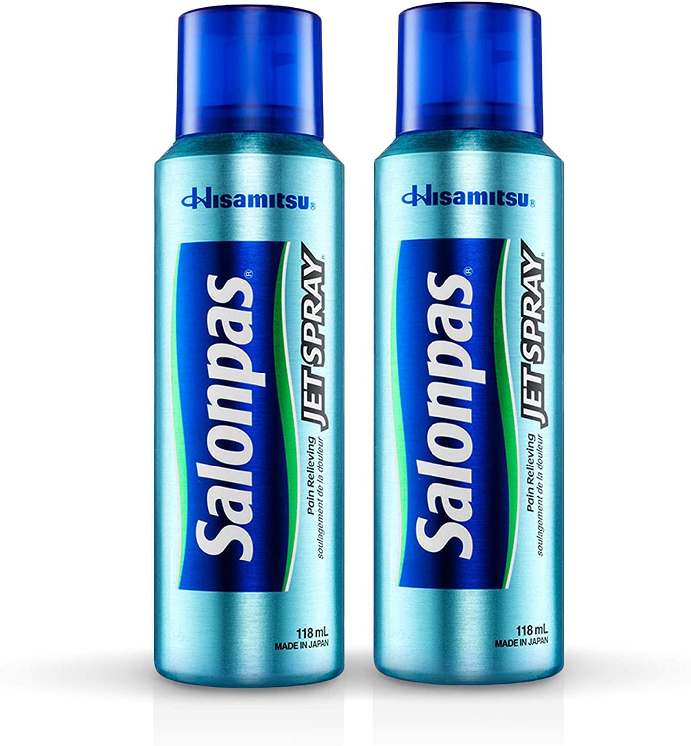 Salonpas spray en chorro alivia dolor localizado con rociado preciso de 4 onzas.