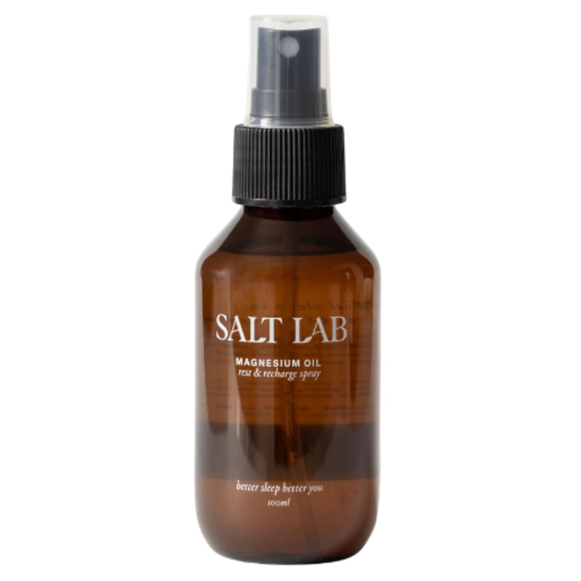 Salt Lab Magnesio Aceite Spray: aplicación directa en la piel para rutina diaria.