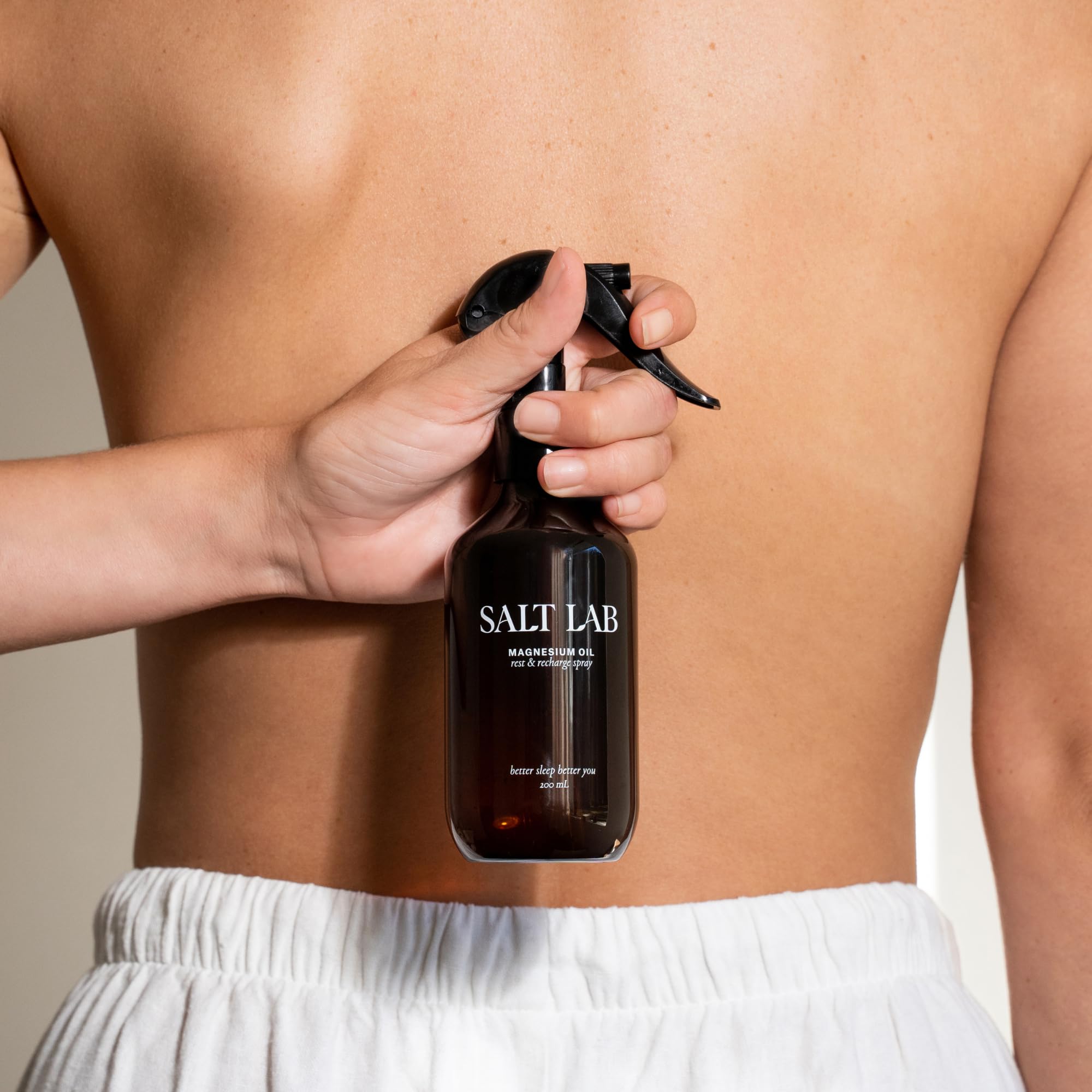 Salt Lab spray de magnesio: perfecto antes de dormir para descanso suave.