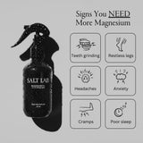 Salt Lab spray de magnesio: fórmula sin fragancia para piel sensible.