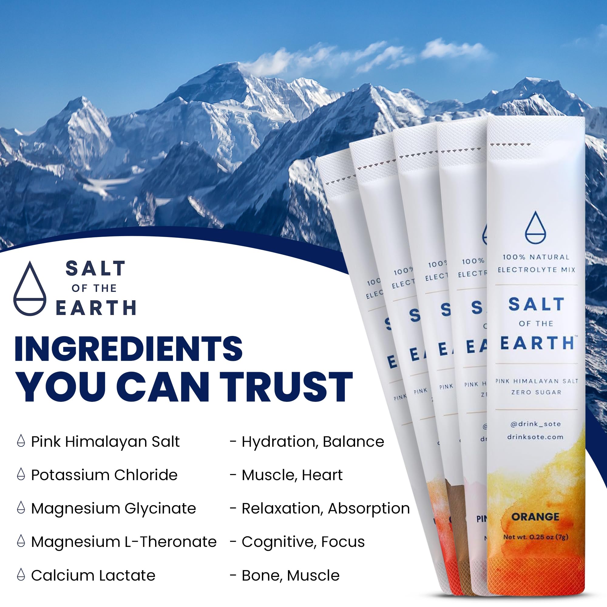 Salt of the Earth, uso recomendado en dietas keto y paleo.