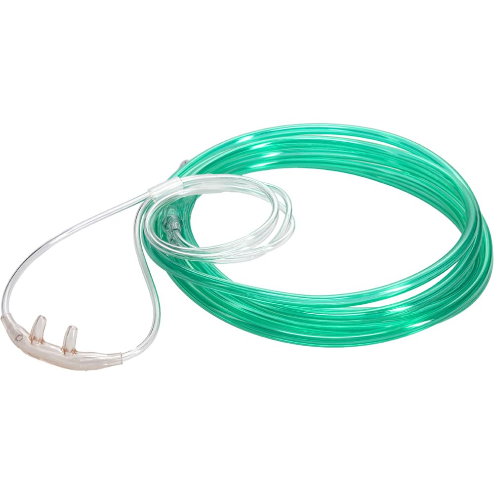 Salter cannula nasal de flujo alto para adultos, vista frontal, mayor comodidad.