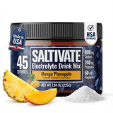 Saltivate electrolitos alto sodio, bote 32oz para hidratación duradera en días calurosos