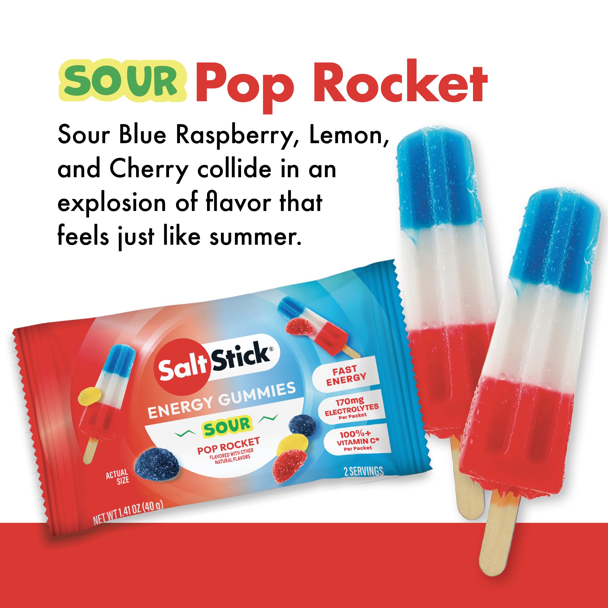 Gomitas SaltStick: sodio y potasio para electrolitos durante el ejercicio.