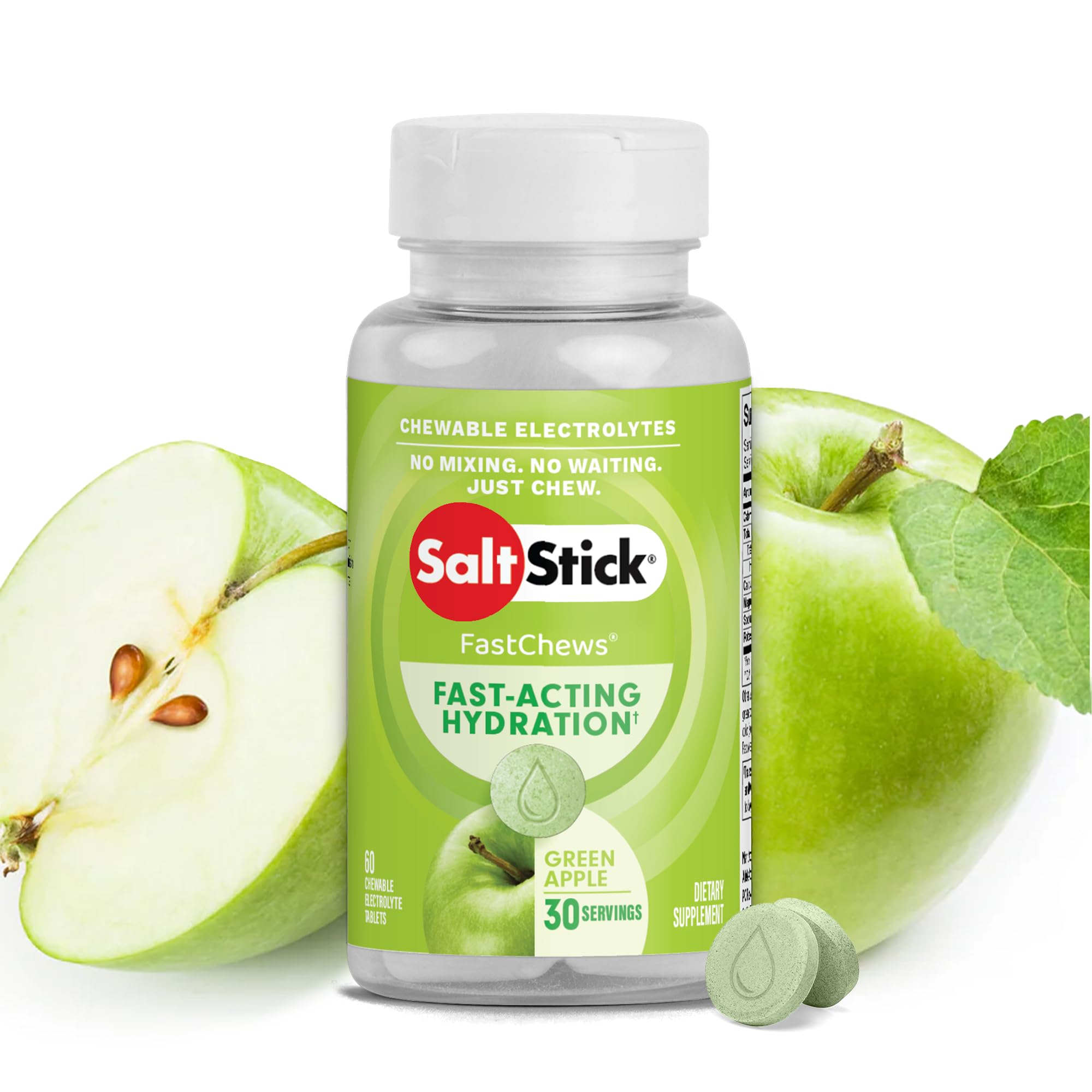 SaltStick FastChews: caja frontal, ideal para entrenamientos y rehidratación.