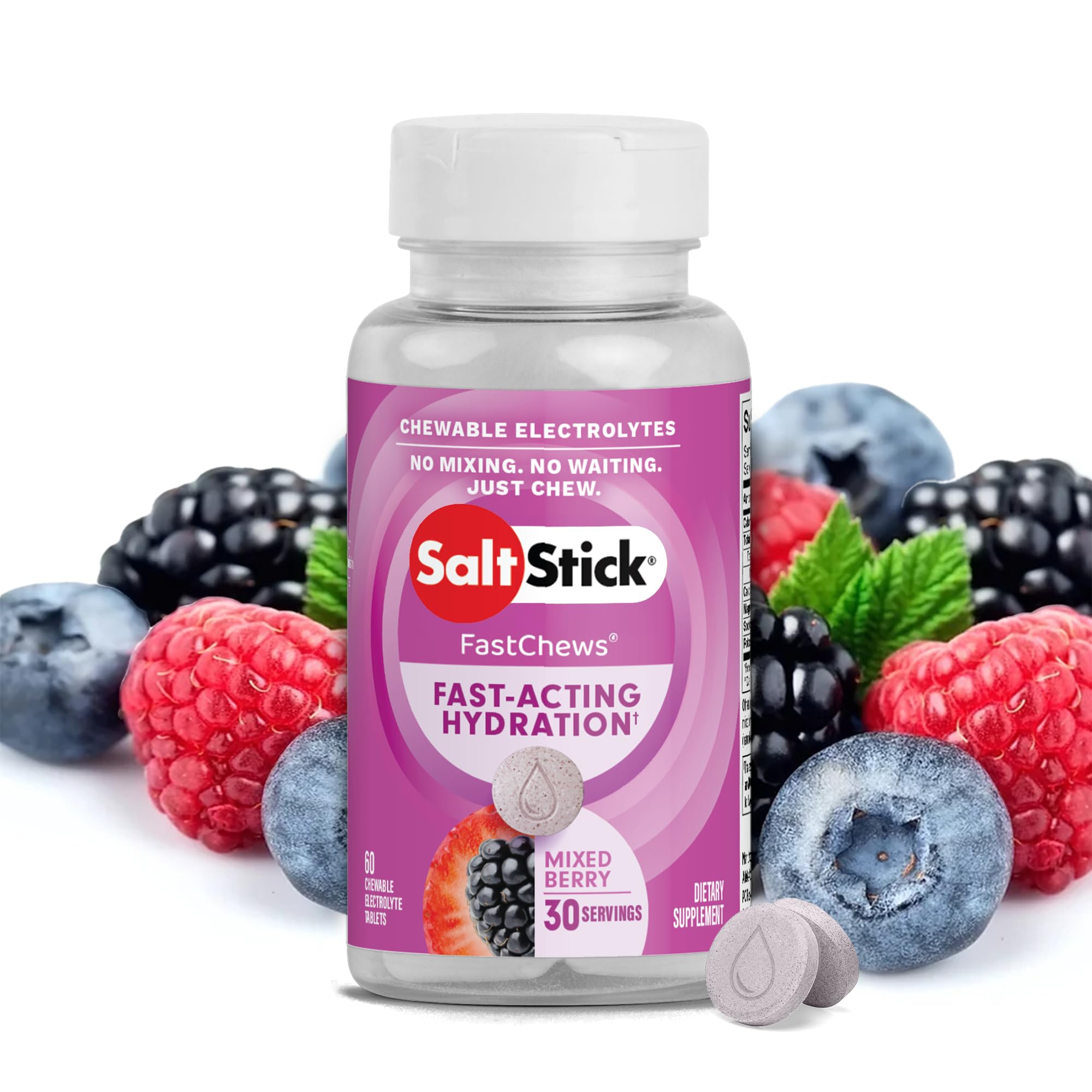 SaltStick FastChews: paquete bayas mixtas para hidratación rápida durante el entrenamiento
