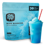 SALTT polvo de electrolitos sabor Azul Granizado, empaque frontal para hidratación diaria.
