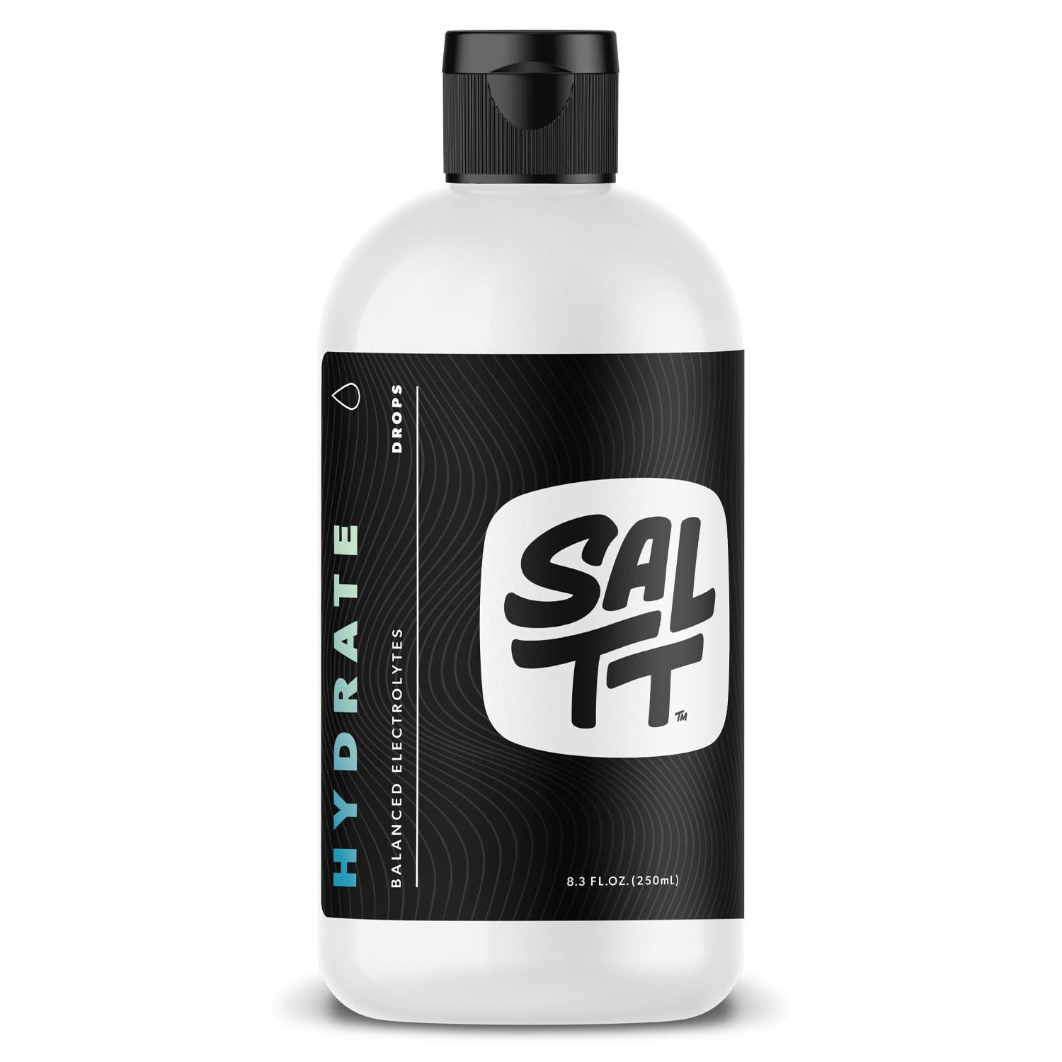 SALTT Hydrate: botella de electrolitos lista para hidratación diaria y rendimiento.