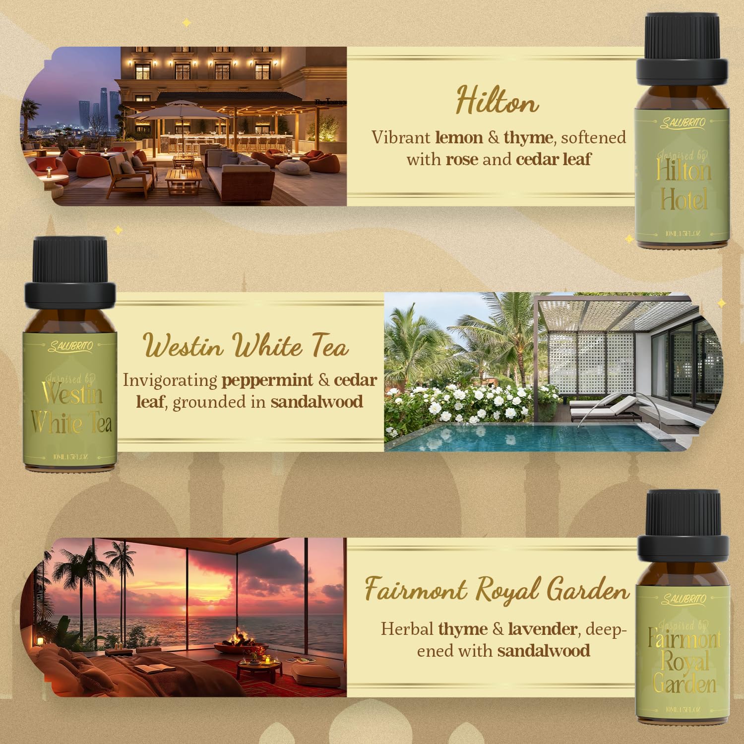 Salubrito aceite lavanda jazmín, aroma relajante para spa en casa.