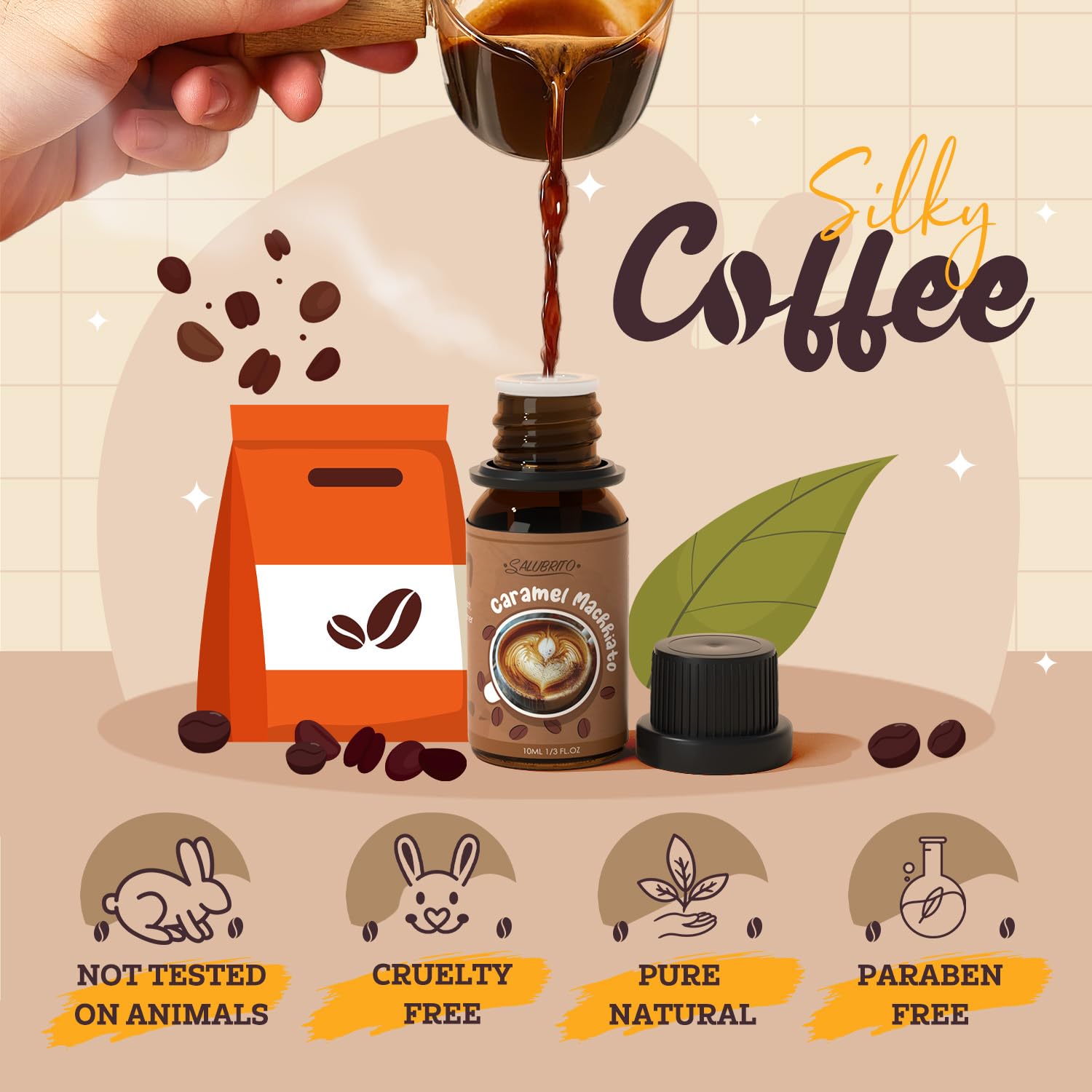 Salubrito aroma espresso, aceite de café para difusor.