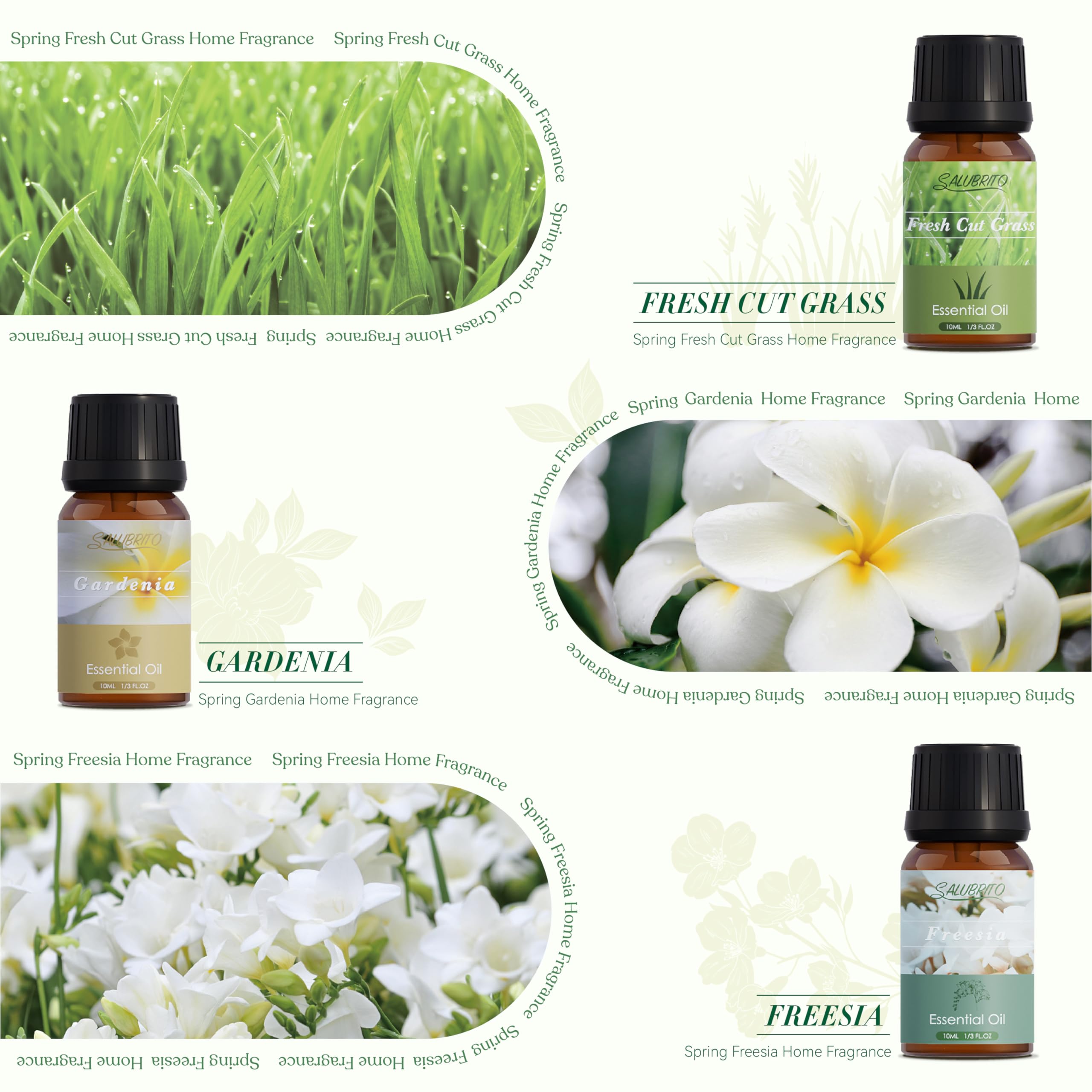 Salubrito aceites primavera brisa marina para difusor y ambiente fresco