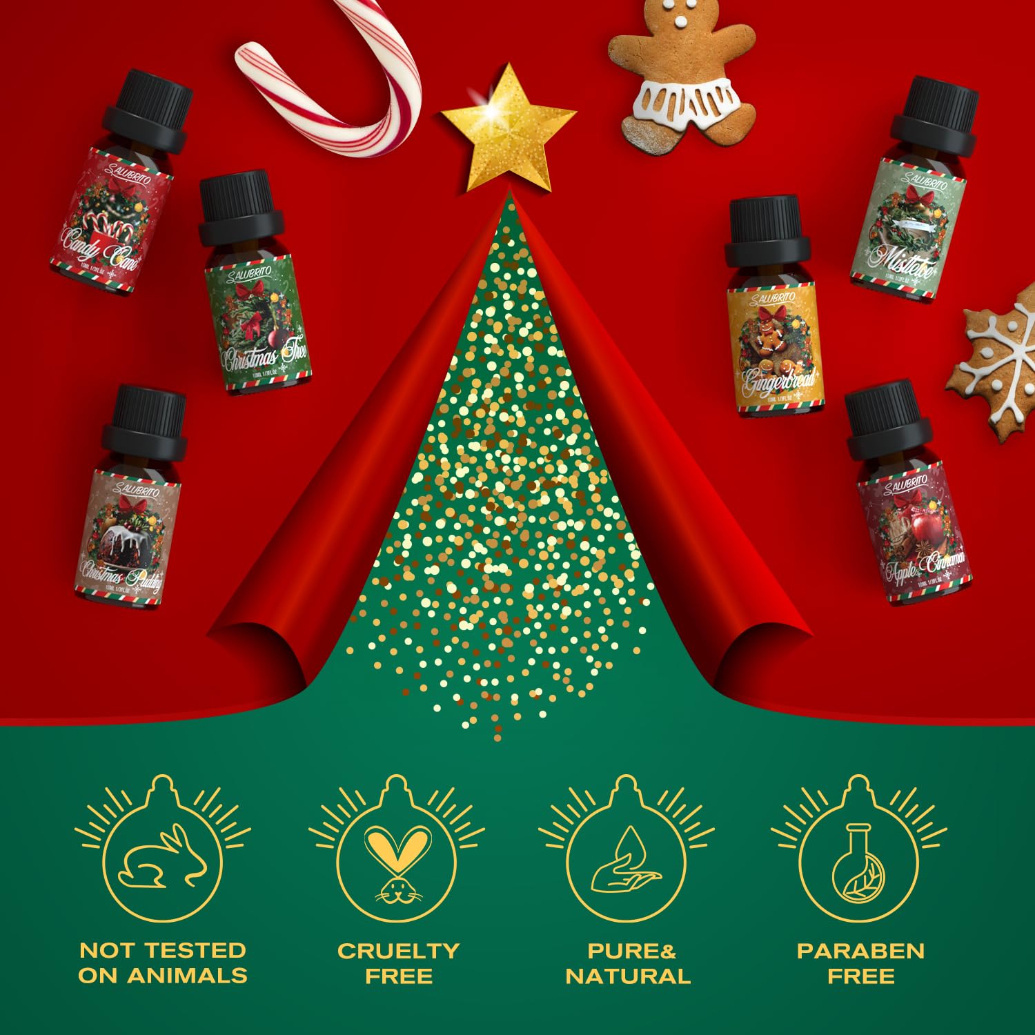 Salubrito Árbol Navidad: ambiente navideño fresco y acogedor