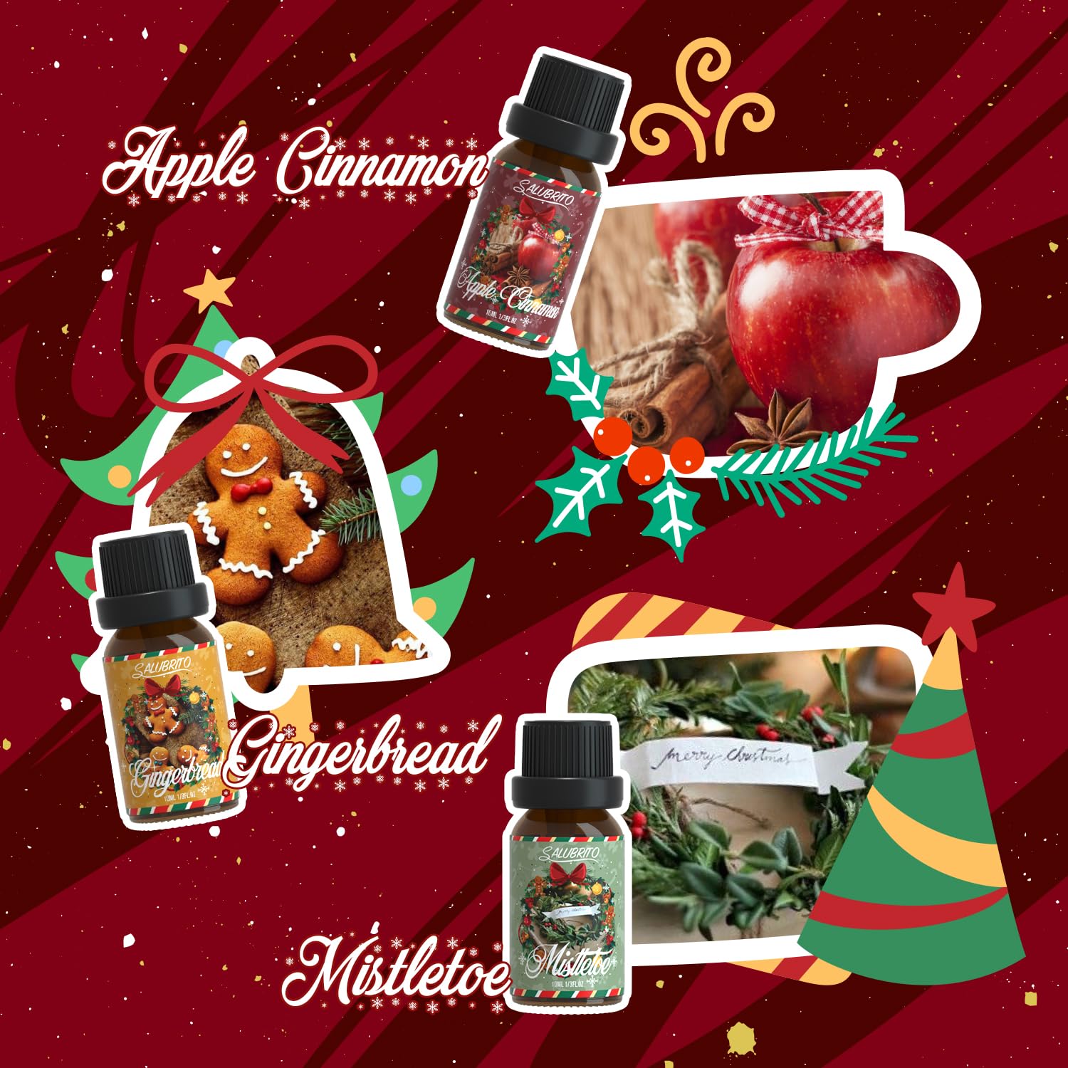 Salubrito Manzana Canela: aroma cálido para difusor y decoración aromática