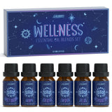 Salubrito Set de Aceites Esenciales: conjunto completo de 6 frascos para difusor.