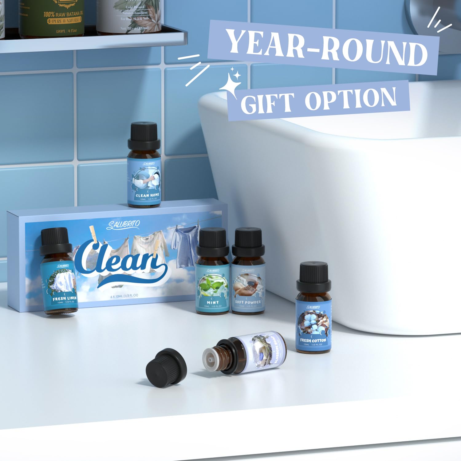 Salubrito set de aceites aromáticos, ideal para proyectos caseros