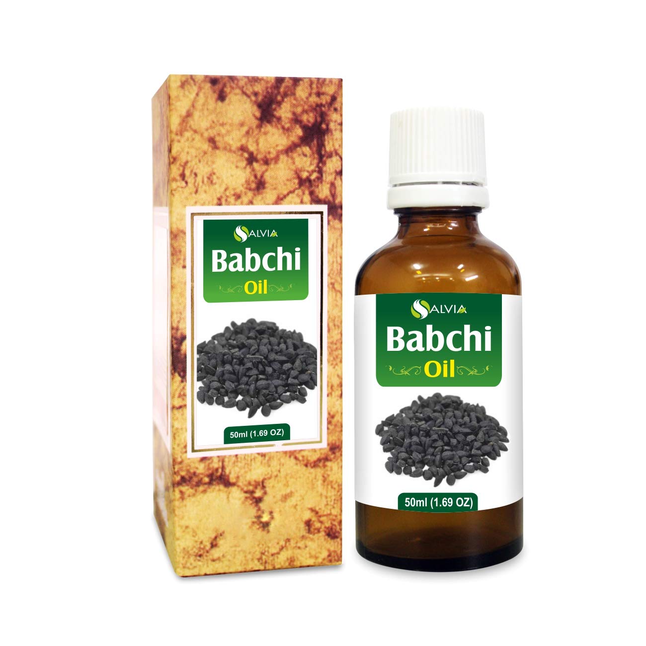 Salvia Babchi: botella de aceite cosmético de 50 ml para crear productos caseros