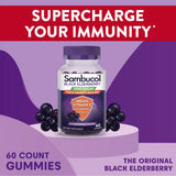 Sambucol gominolas con vitamina C y D3, dosis diaria clara.