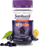 Sambucol gominolas para niños en botella con sabor a frambuesa, fácil de incorporar a la rutina.