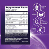 Primer plano de zinc y vitamina C en la fórmula Sambucol.