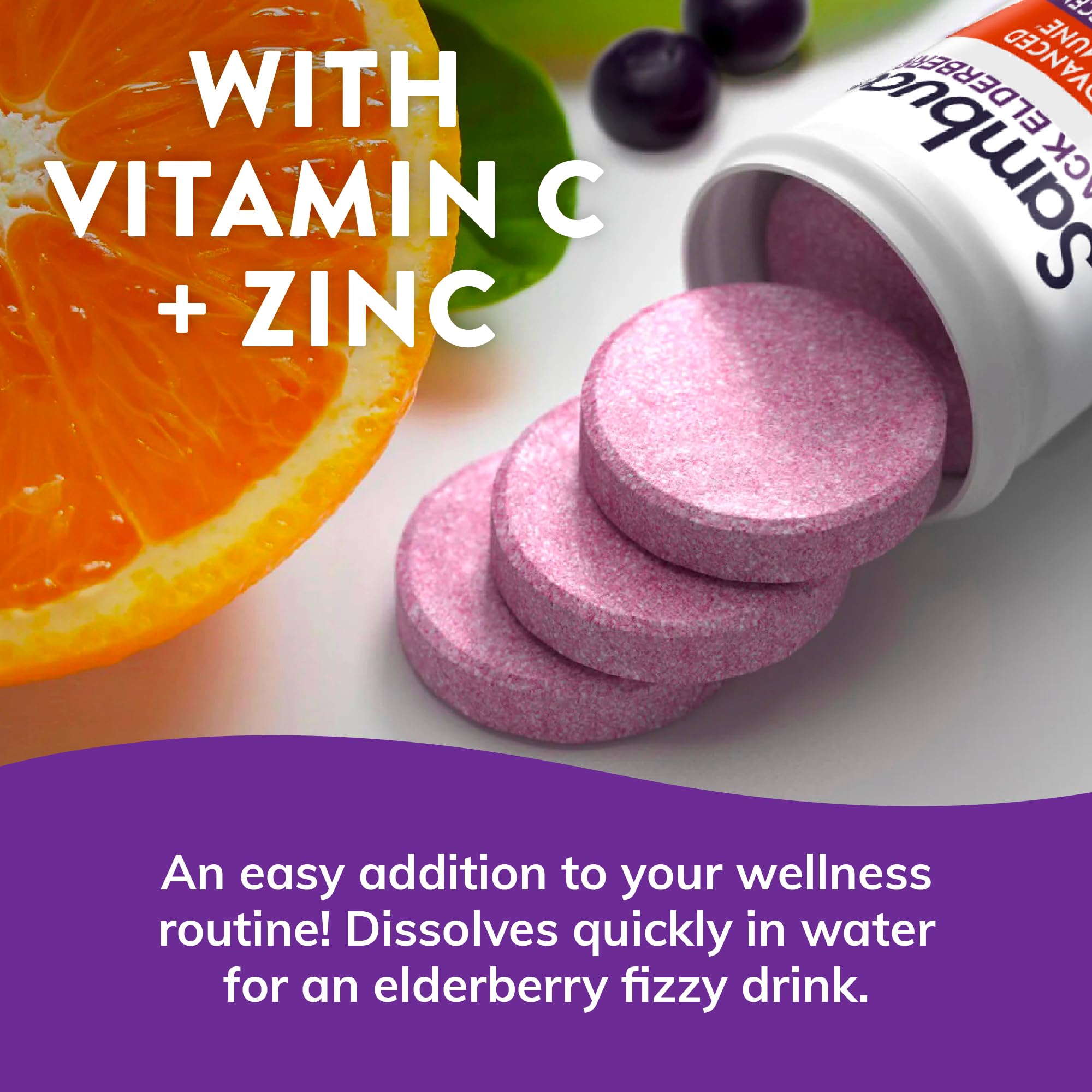 Sambucol con zinc y vitamina C para adultos.