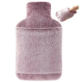 Samply bolsa de agua caliente 2L con funda rosa: fácil de llenar y calentar.
