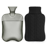 Bolsa Samply de agua caliente de 2 litros con funda tejida para confort duradero.