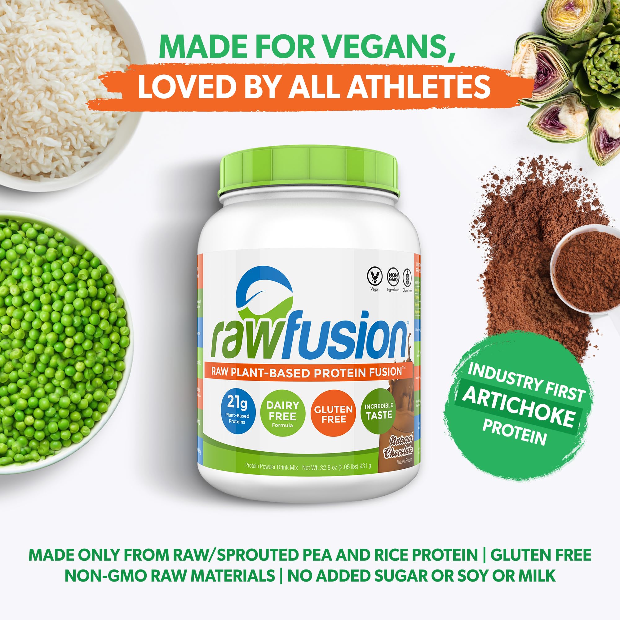 Proteína de arroz integral de SAN Rawfusion para nutrición limpia