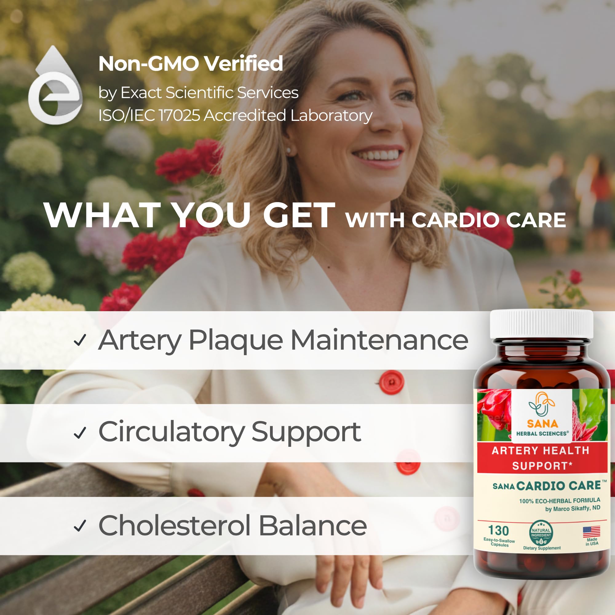 Cápsulas fáciles de tragar de Sana Herbal Artery Plaque Formula, uso diario