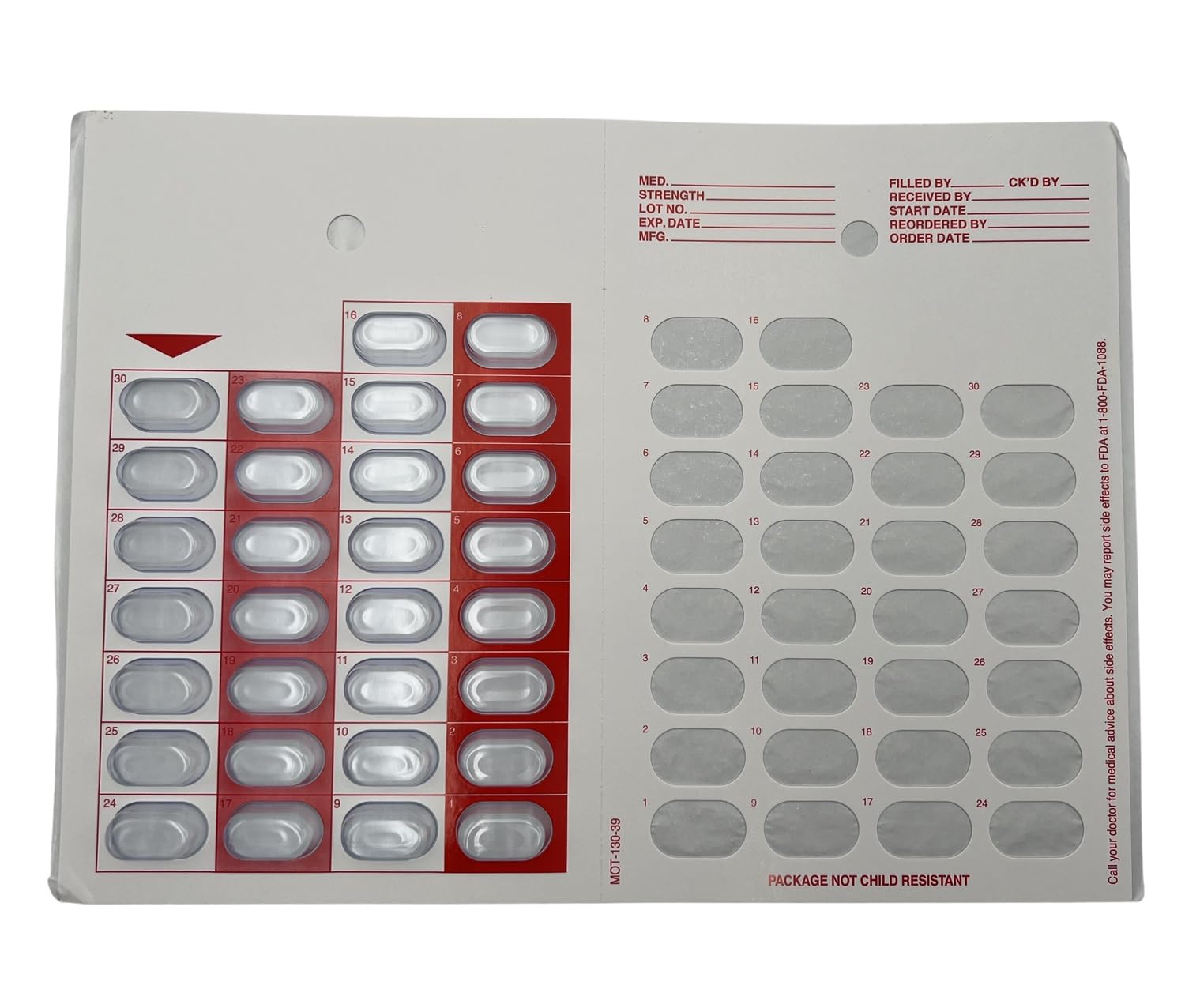 Sandhill Tools planificador de pastillas 30 días: organización simple de medicación.